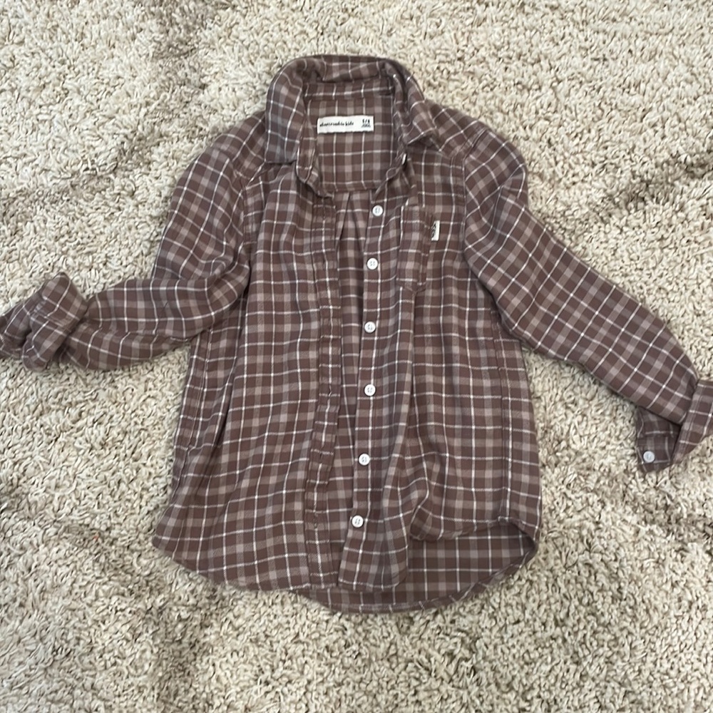Abercrombie kids flannel shirt